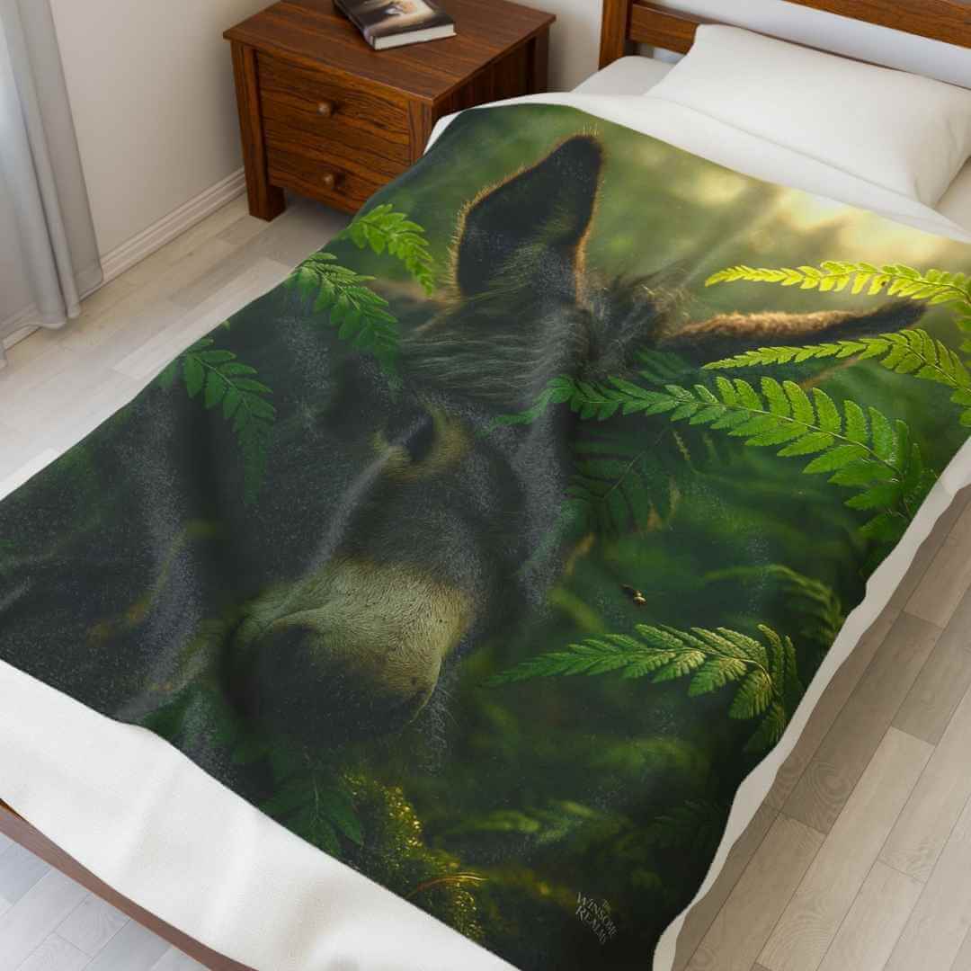 Cute Donkey - Cozy Fantasy Plush Blanket #2