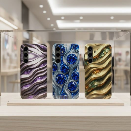 "Amethyst and Satin" Birthstones Collection | Tough Phone Case - Winsome Realms