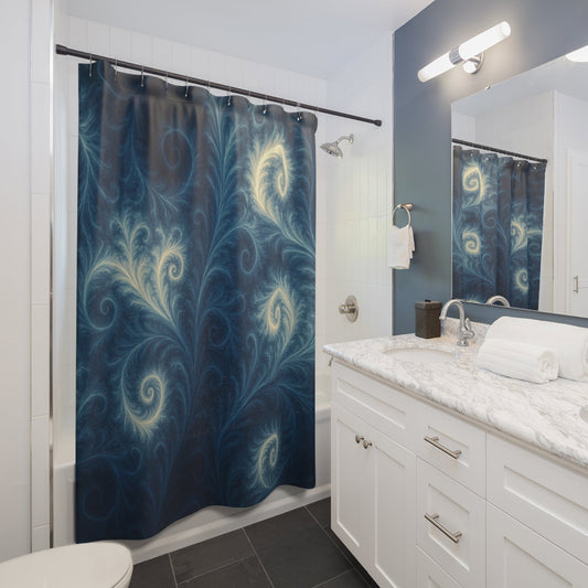 "Cerulean Showers" Shower Curtain - Winsome Realms