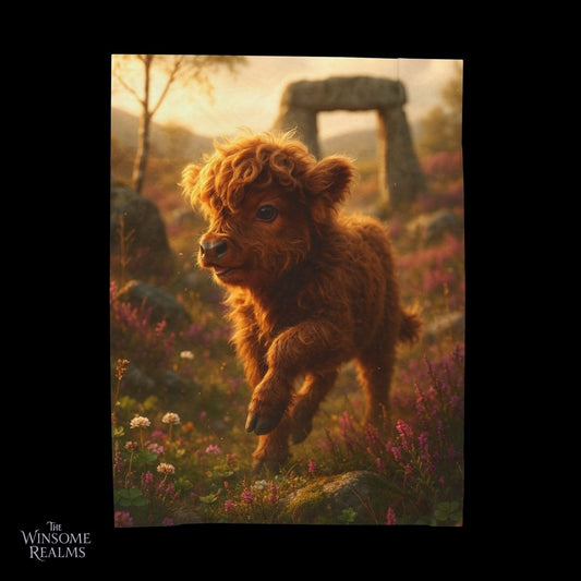 Cozy Highland Cow | Soft Plush Blanket - Winsome Realms