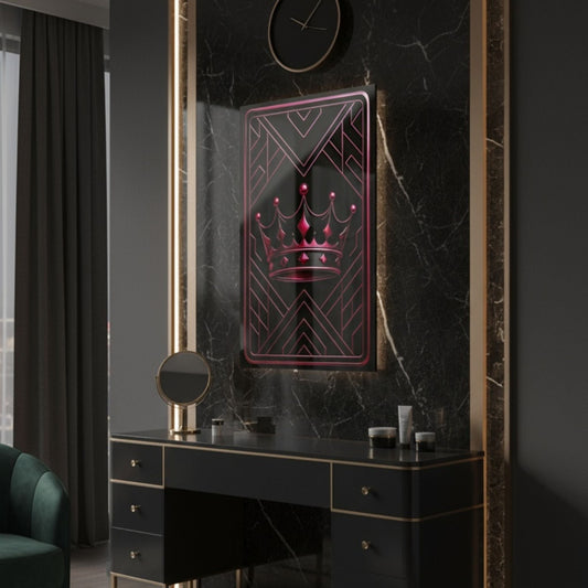 "PinkLady's Crown" Art Deco Acrylics - Winsome Realms