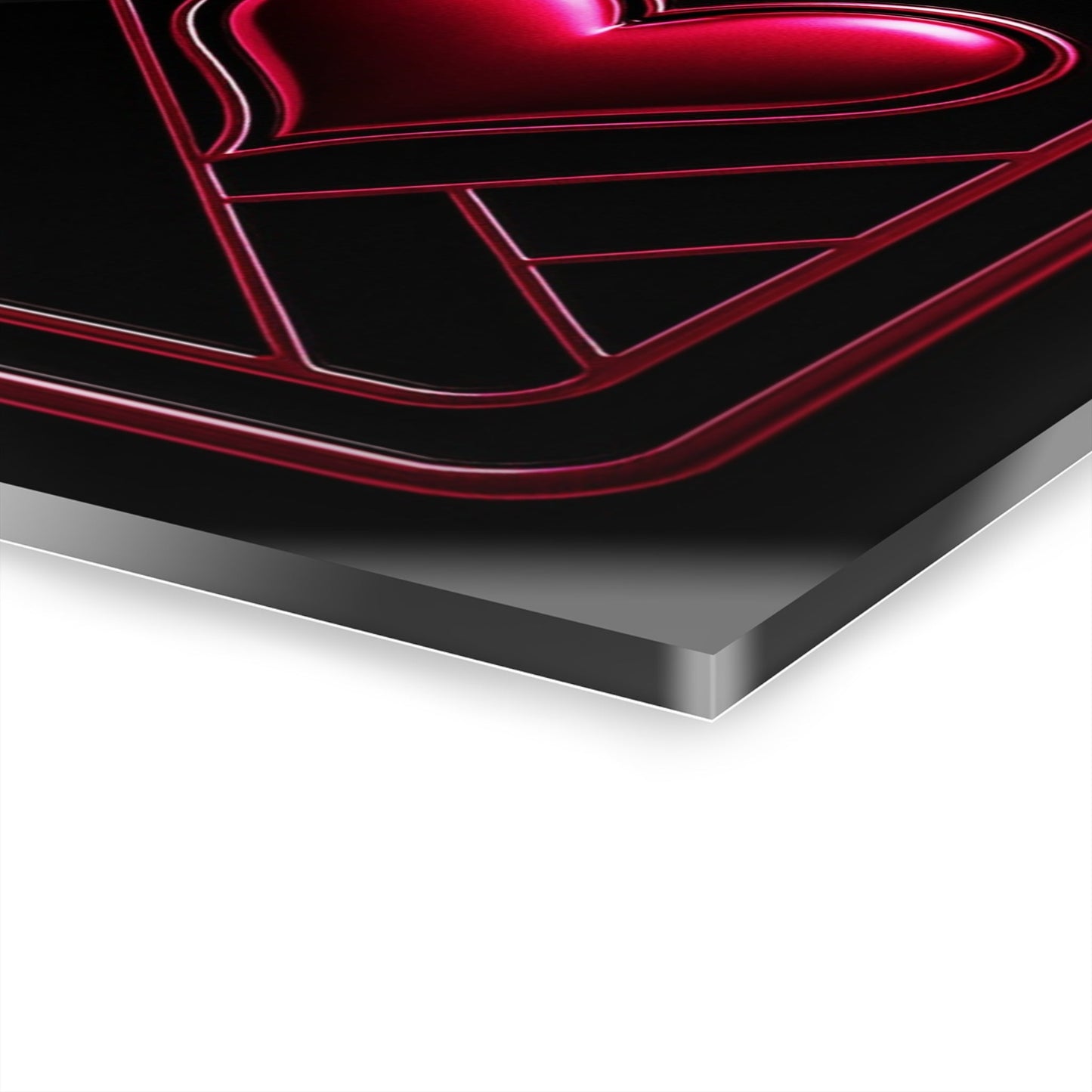 "PinkLady's Hearts" Art Deco Acrylics - Winsome Realms