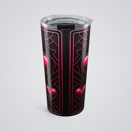 "PinkLady's Hearts" Insulated Tumbler - Winsome Realms
