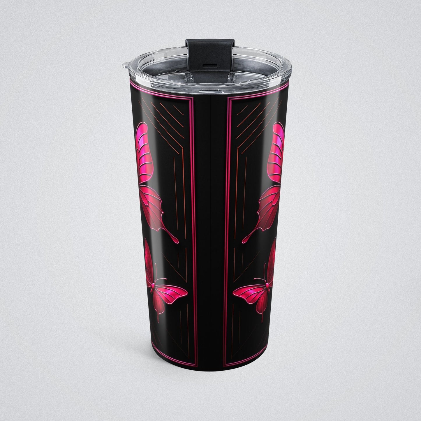 "PinkLady's Monarchs" Insulated Tumbler - Winsome Realms