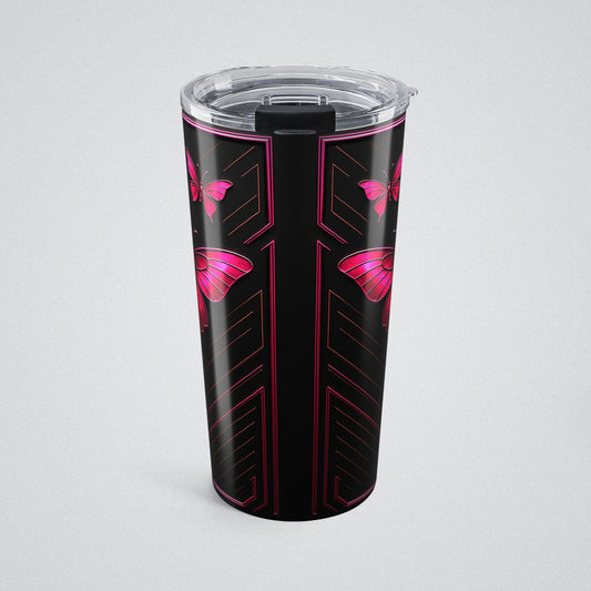 "PinkLady's Monarchs" Insulated Tumbler - Winsome Realms
