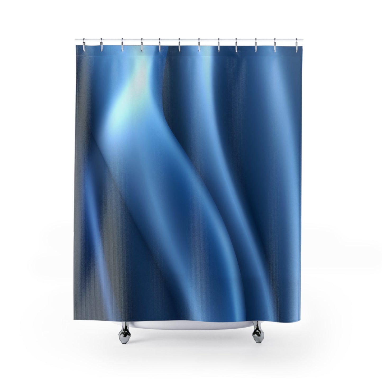 "Satin in Blue" Shower Curtain - Winsome Realms