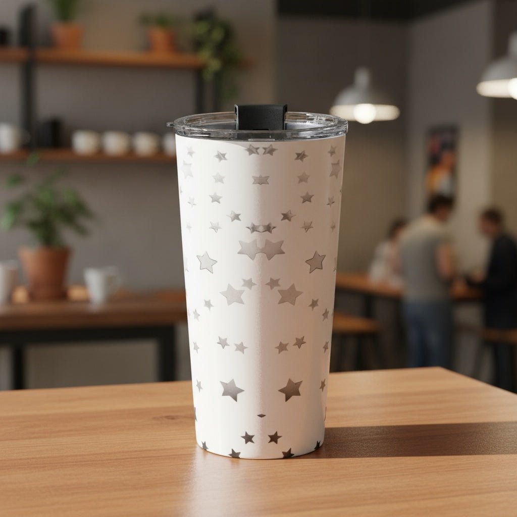 "Silvery Stars" 20oz Insulated Tumbler - Winsome Realms