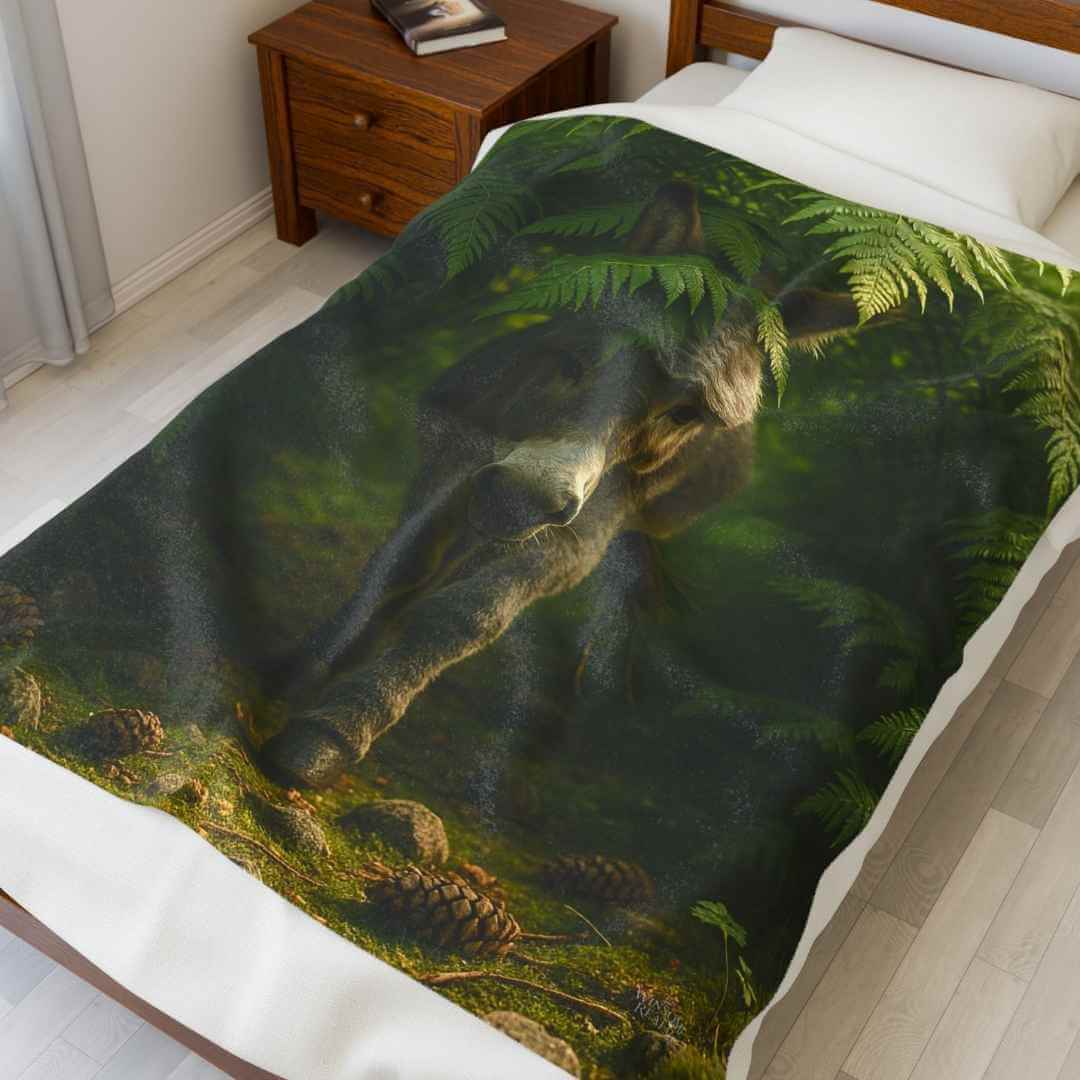 Cute Donkey - Cozy Fantasy Plush Blanket 3 - Winsome Realms