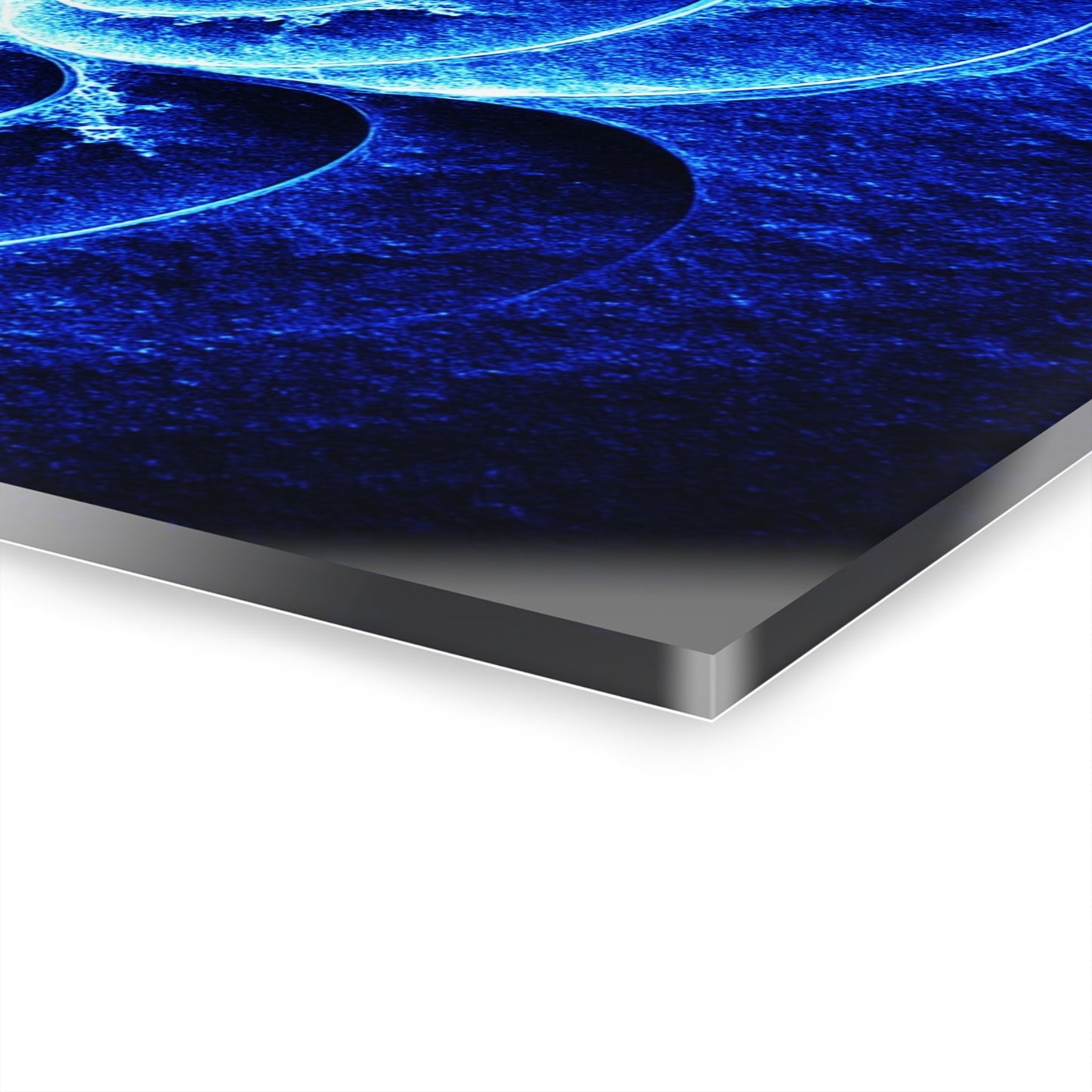 Alien Blue Modern Acrylic Art Print 20"x16" - Winsome Realms