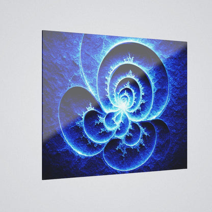 Alien Blue Modern Acrylic Art Print 20"x16" - Winsome Realms