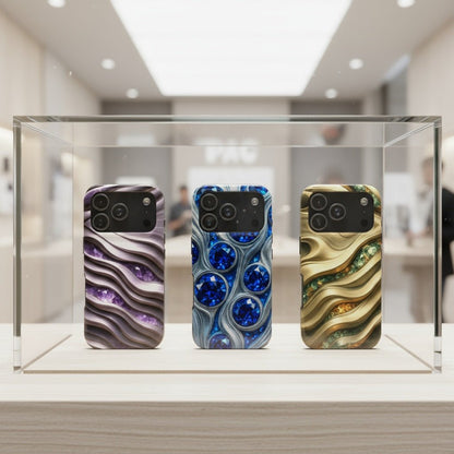 "Amethyst and Satin" Birthstones Collection | Tough Phone Case - Winsome Realms