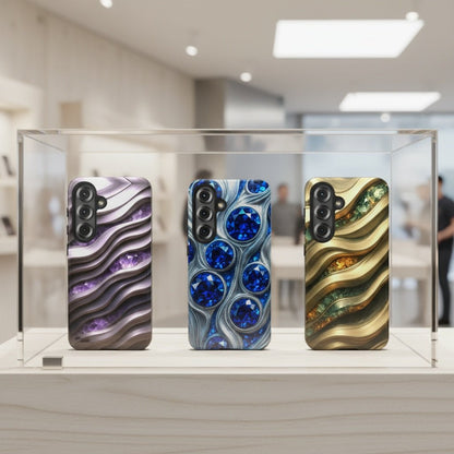 "Amethyst and Satin" Birthstones Collection | Tough Phone Case - Winsome Realms