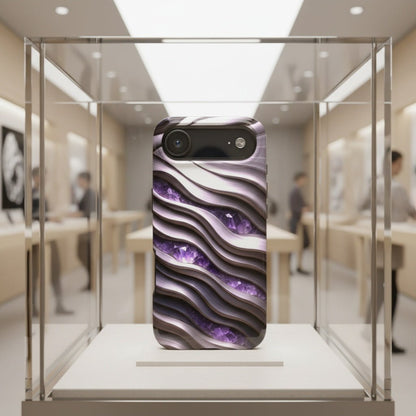 "Amethyst and Satin" Birthstones Collection | Tough Phone Case - Winsome Realms