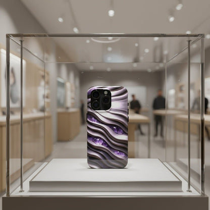 "Amethyst and Satin" Birthstones Collection | Tough Phone Case - Winsome Realms