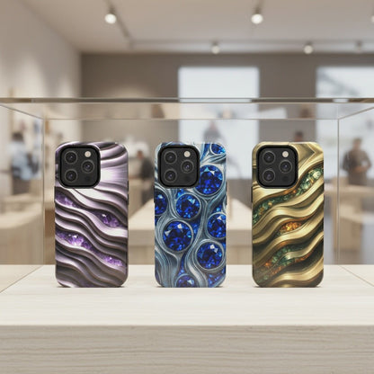 "Amethyst and Satin" Birthstones Collection | Tough Phone Case - Winsome Realms