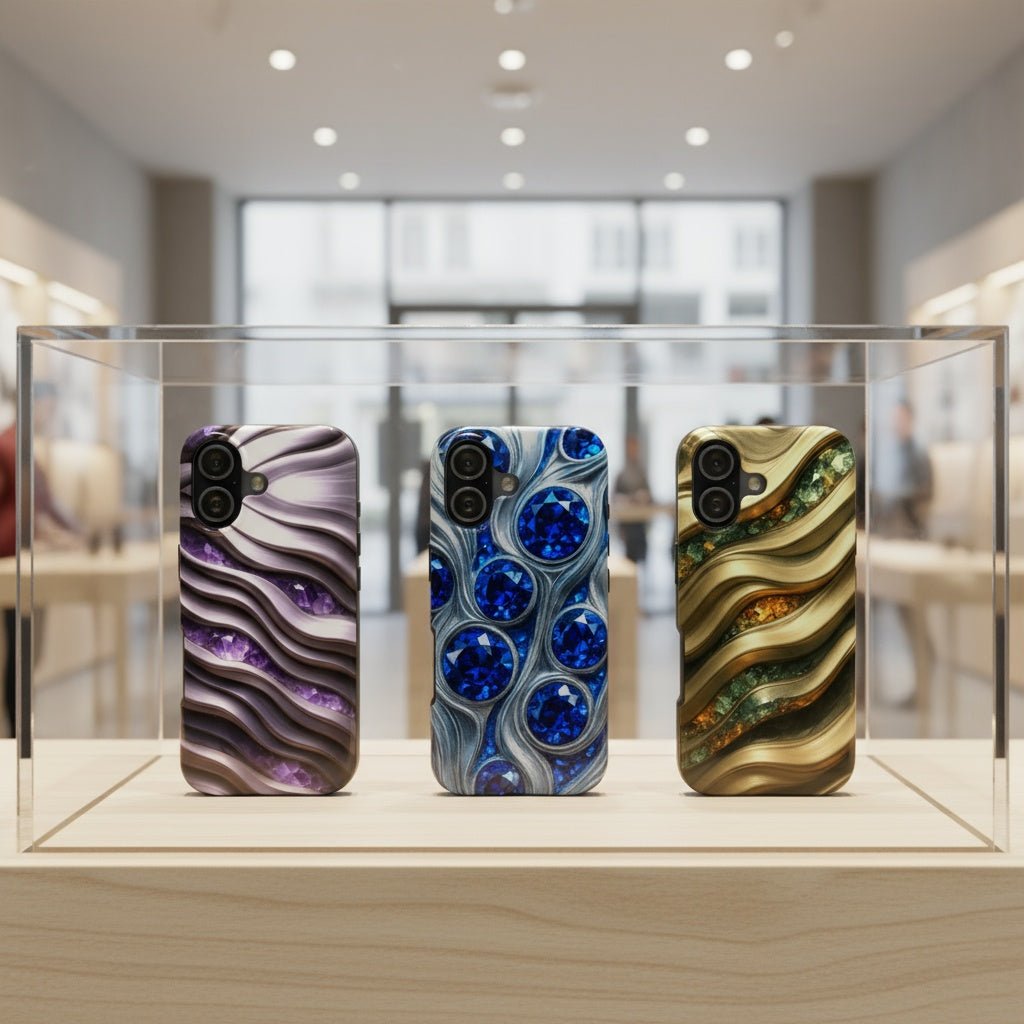 "Amethyst and Satin" Birthstones Collection | Tough Phone Case - Winsome Realms