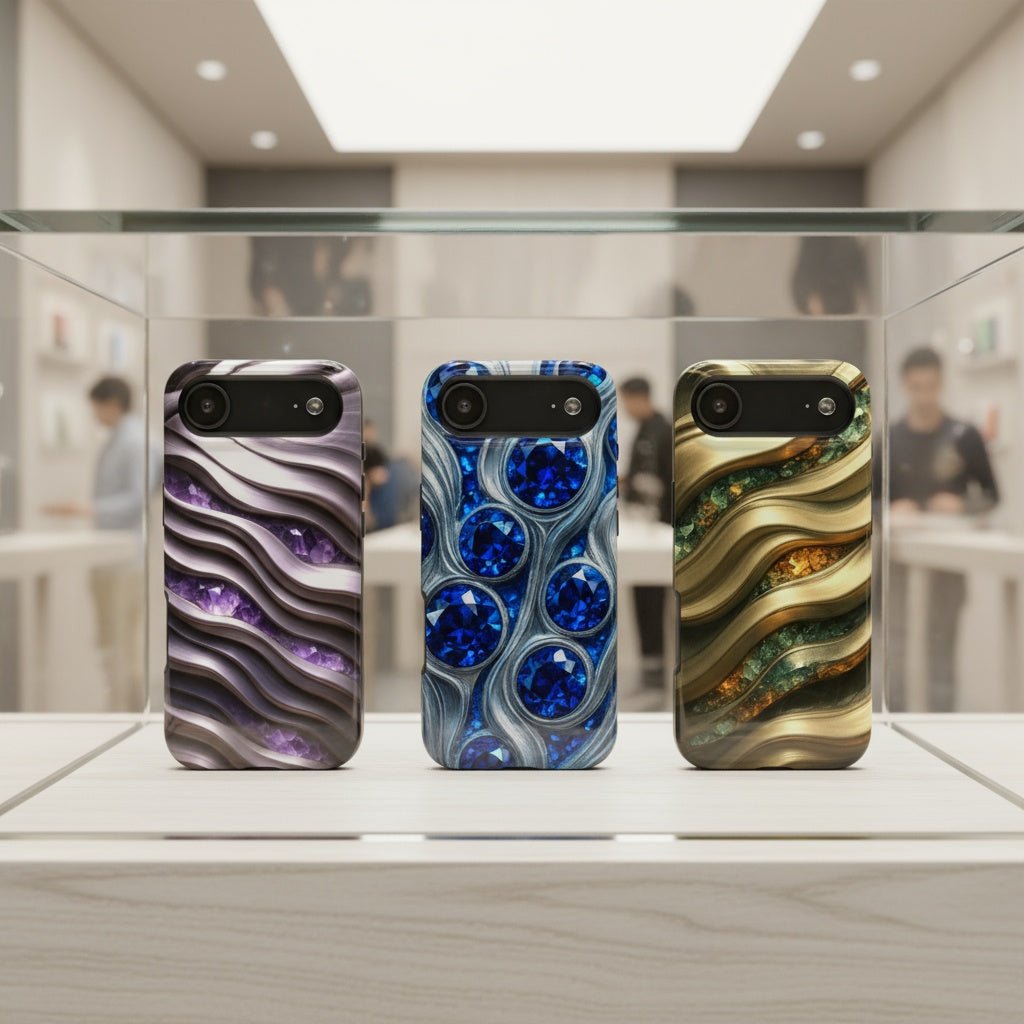 "Amethyst and Satin" Birthstones Collection | Tough Phone Case - Winsome Realms