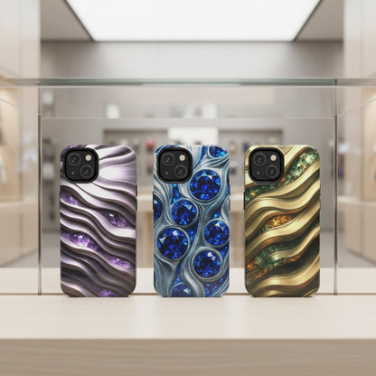 "Amethyst and Satin" Birthstones Collection | Tough Phone Case - Winsome Realms