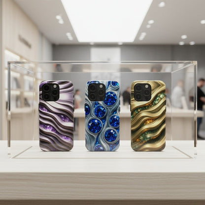 "Amethyst and Satin" Birthstones Collection | Tough Phone Case - Winsome Realms