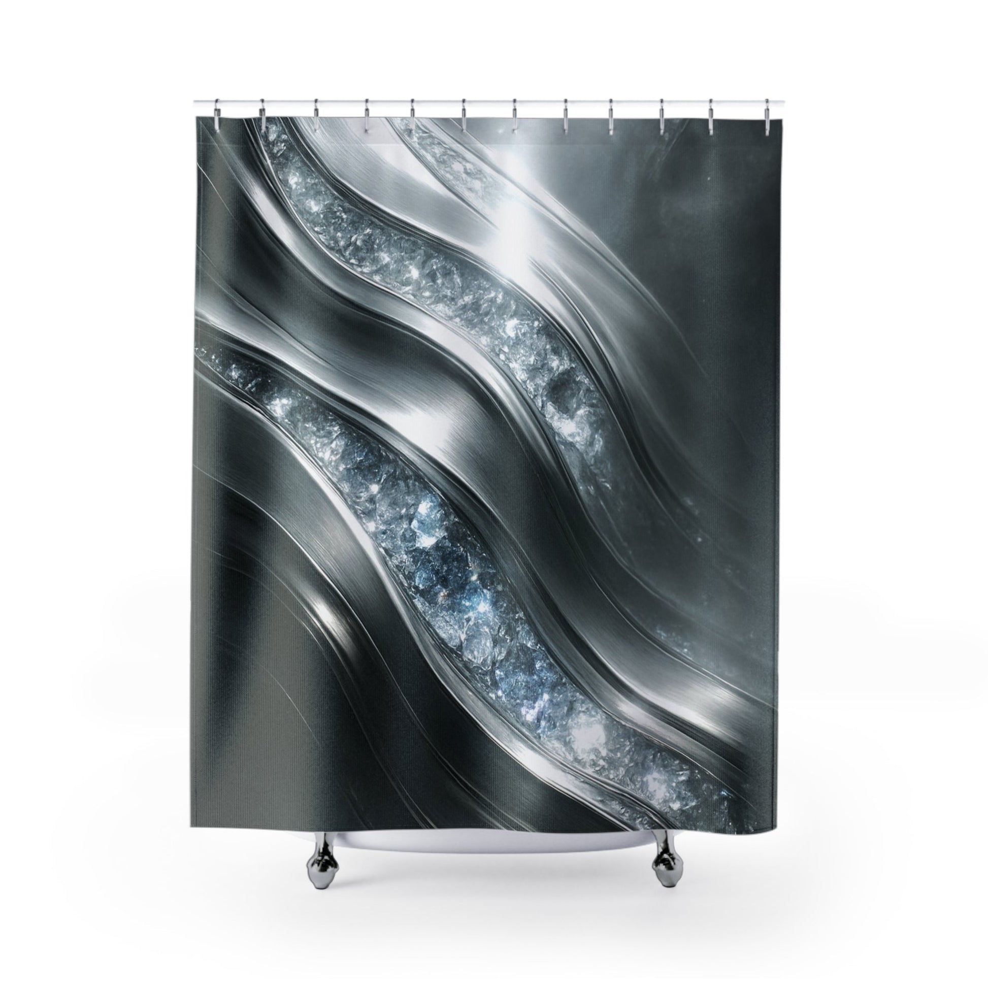 "April Diamonds" Birthstones Collection Shower Curtain - Winsome Realms