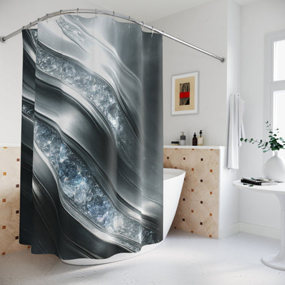 "April Diamonds" Birthstones Collection Shower Curtain - Winsome Realms