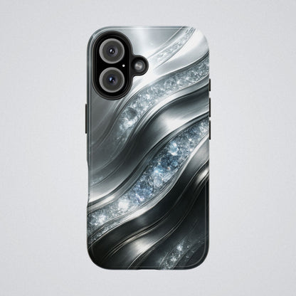 "April's diamonds in Platinum" Birthstones Collection | Tough Phone Case - Winsome Realms