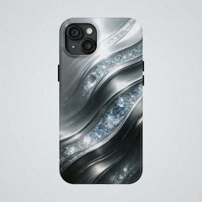 "April's diamonds in Platinum" Birthstones Collection | Tough Phone Case - Winsome Realms