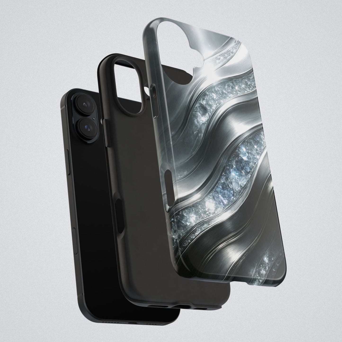 "April's diamonds in Platinum" Birthstones Collection | Tough Phone Case - Winsome Realms