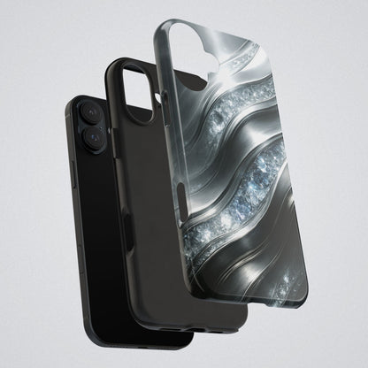 "April's diamonds in Platinum" Birthstones Collection | Tough Phone Case - Winsome Realms