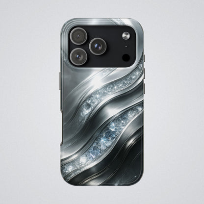 "April's diamonds in Platinum" Birthstones Collection | Tough Phone Case - Winsome Realms