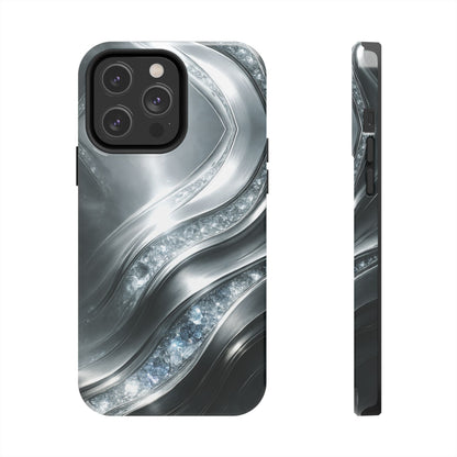 "April's diamonds in Platinum" Birthstones Collection | Tough Phone Case - Winsome Realms