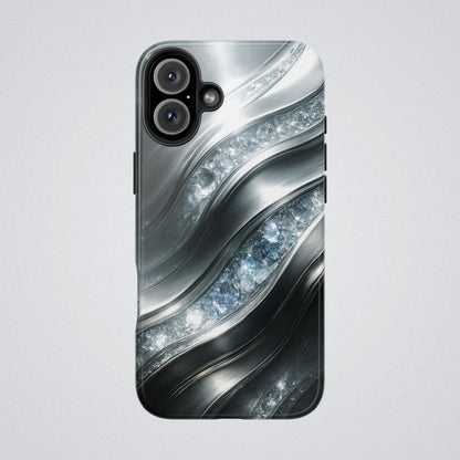 "April's diamonds in Platinum" Birthstones Collection | Tough Phone Case - Winsome Realms