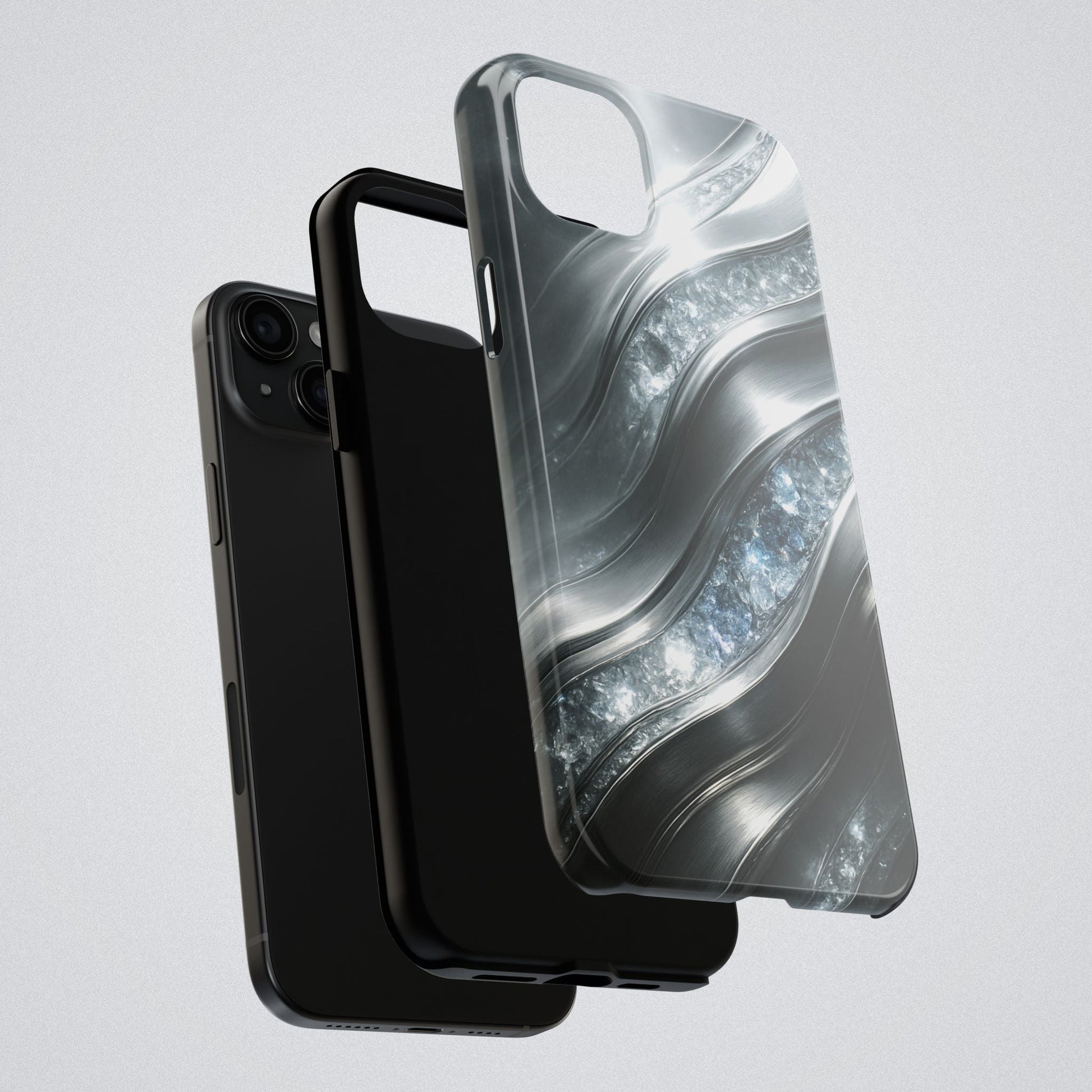 "April's diamonds in Platinum" Birthstones Collection | Tough Phone Case - Winsome Realms