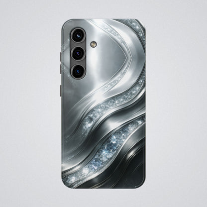 "April's diamonds in Platinum" Birthstones Collection | Tough Phone Case - Winsome Realms