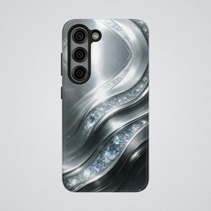 "April's diamonds in Platinum" Birthstones Collection | Tough Phone Case - Winsome Realms