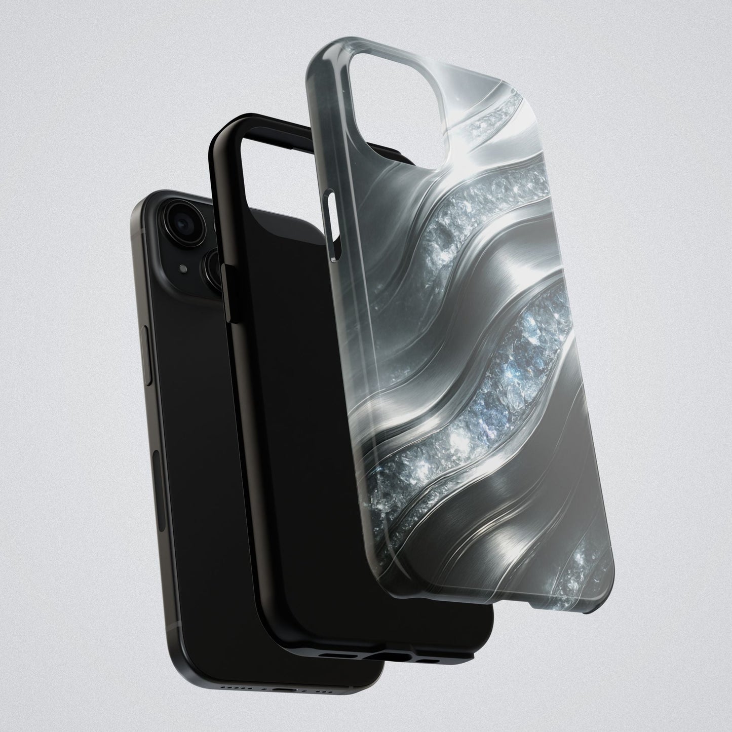 "April's diamonds in Platinum" Birthstones Collection | Tough Phone Case - Winsome Realms