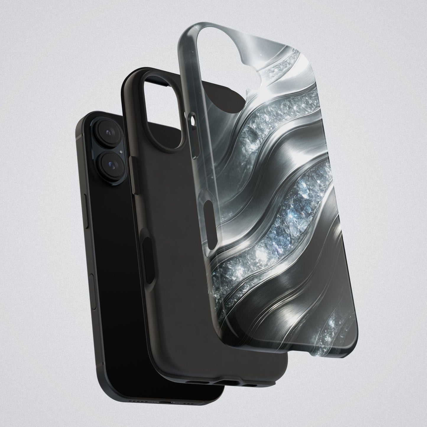 "April's diamonds in Platinum" Birthstones Collection | Tough Phone Case - Winsome Realms