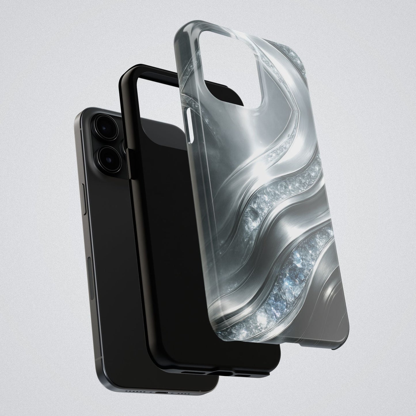 "April's diamonds in Platinum" Birthstones Collection | Tough Phone Case - Winsome Realms