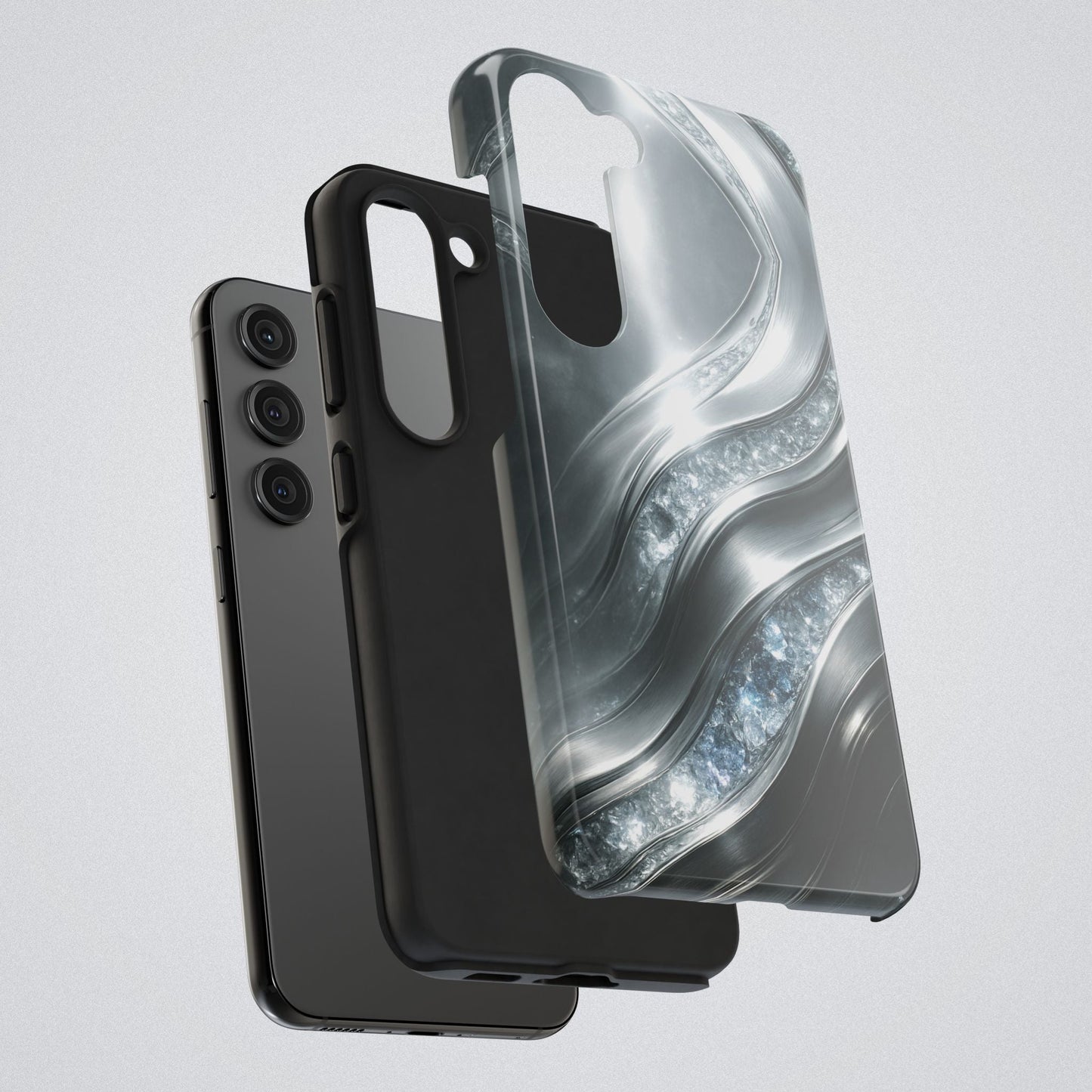 "April's diamonds in Platinum" Birthstones Collection | Tough Phone Case - Winsome Realms