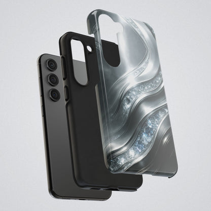 "April's diamonds in Platinum" Birthstones Collection | Tough Phone Case - Winsome Realms