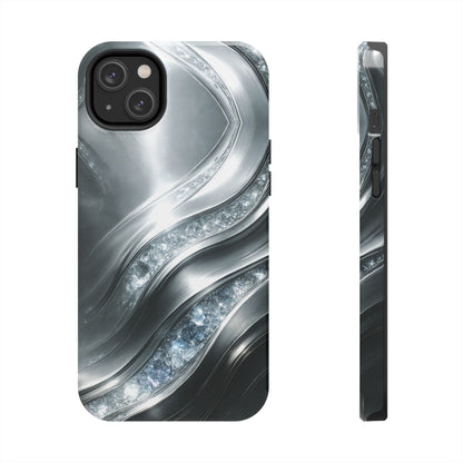 "April's diamonds in Platinum" Birthstones Collection | Tough Phone Case - Winsome Realms