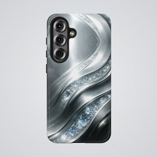 "April's diamonds in Platinum" Birthstones Collection | Tough Phone Case - Winsome Realms