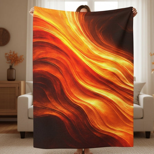 Autumn Flame Cozy Plush Blanket — The Winsome Realms - Winsome Realms