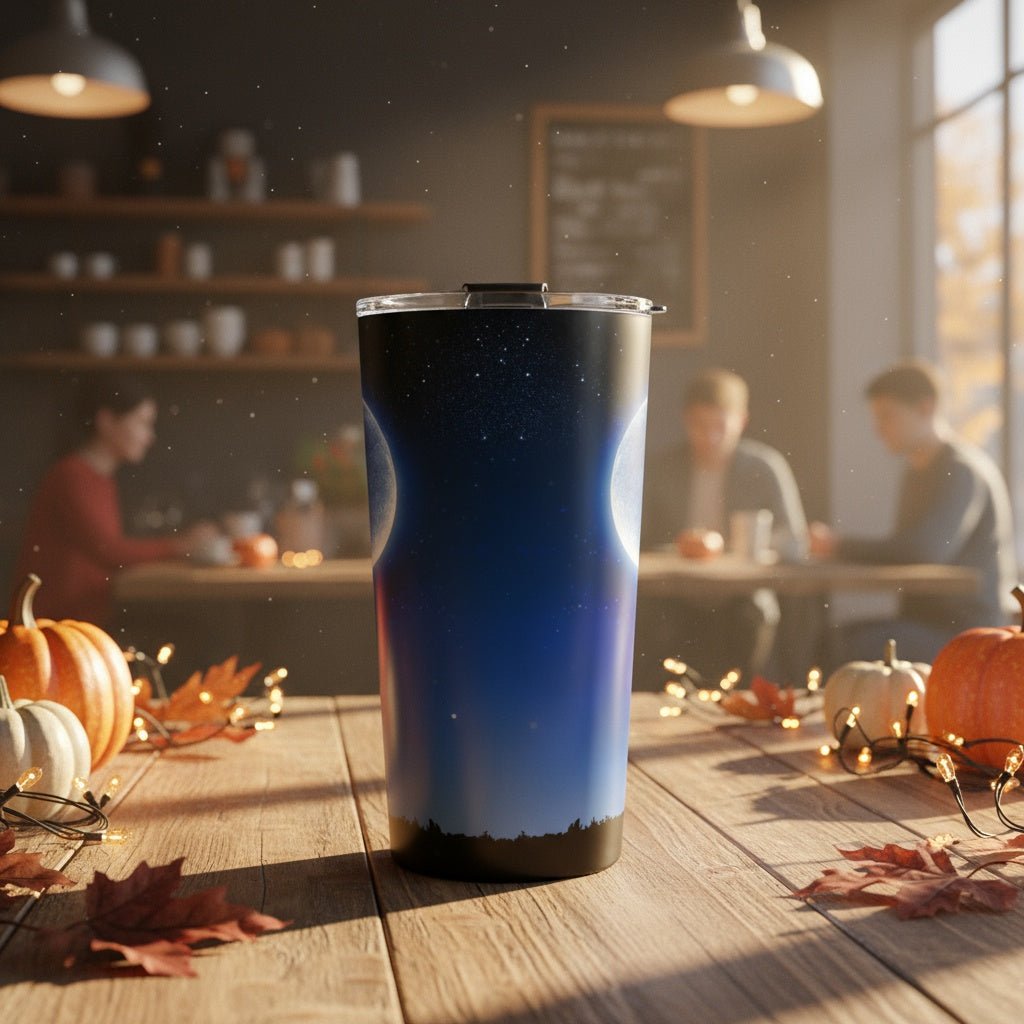 Blue Moons Rising 20oz Insulated Tumbler | Winsome Realms - Winsome Realms