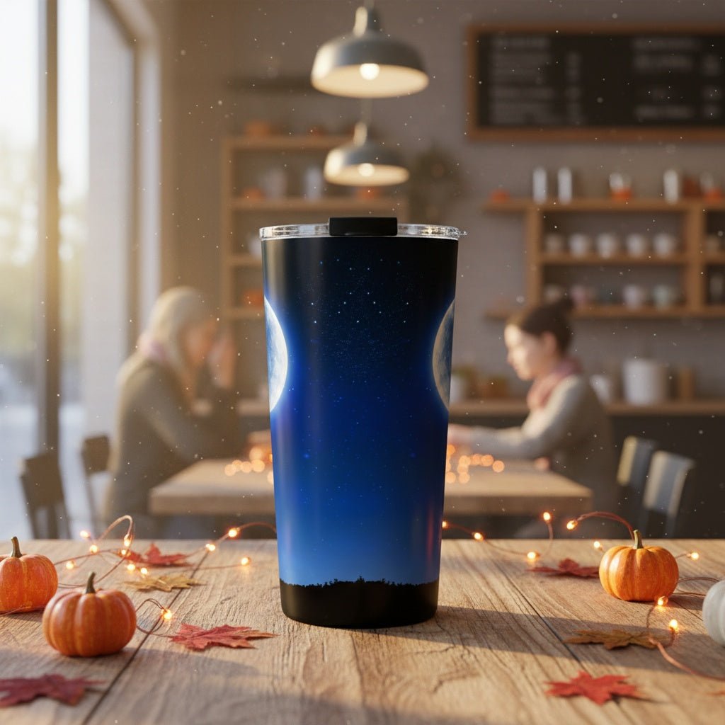 Blue Moons Rising 20oz Insulated Tumbler | Winsome Realms - Winsome Realms