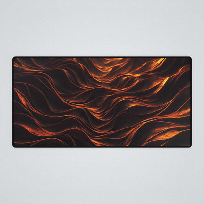 Chocolate Waves Fractal Art Desk Mat - Winsome Realms