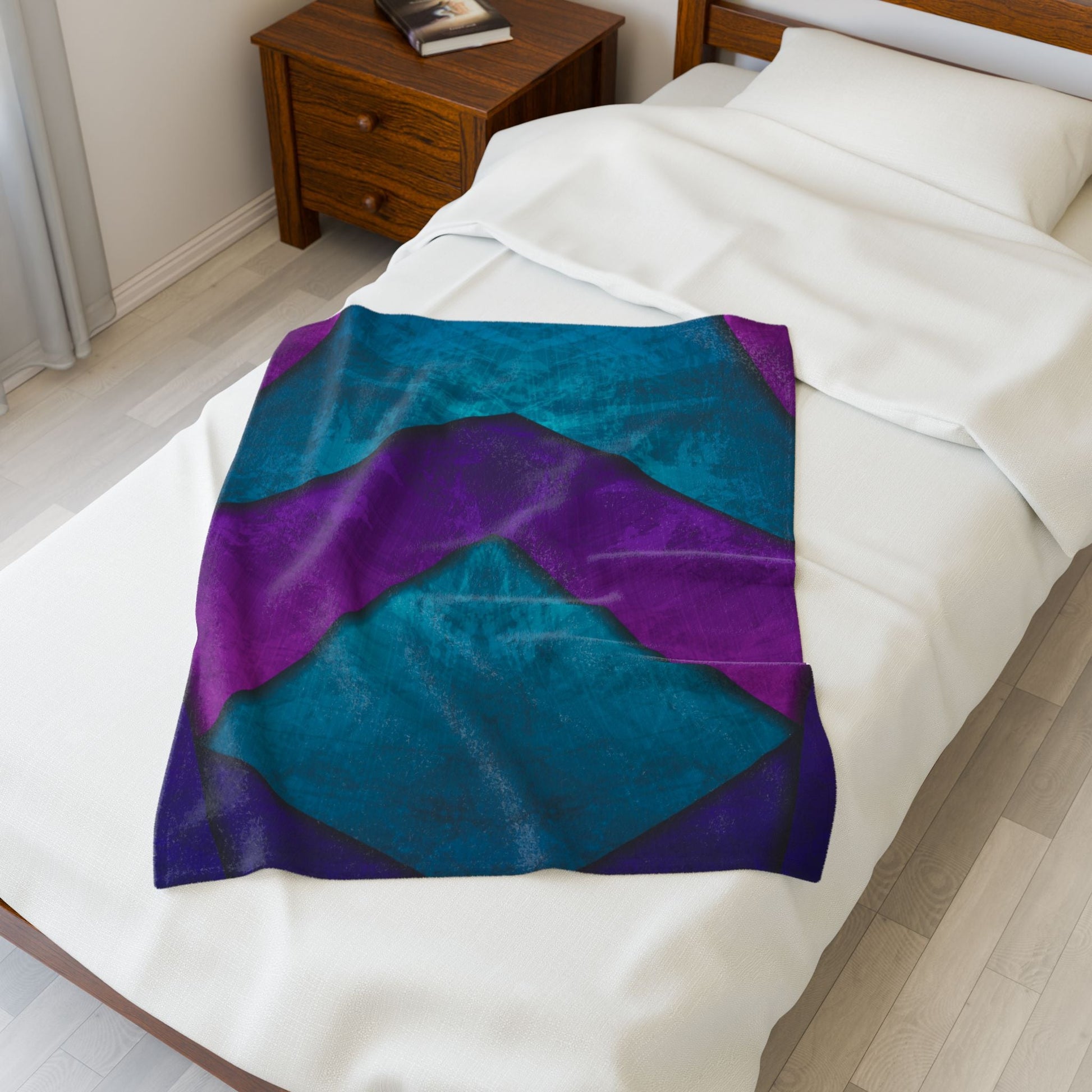 "Cobalt Ancients" Plush Blanket - Winsome Realms