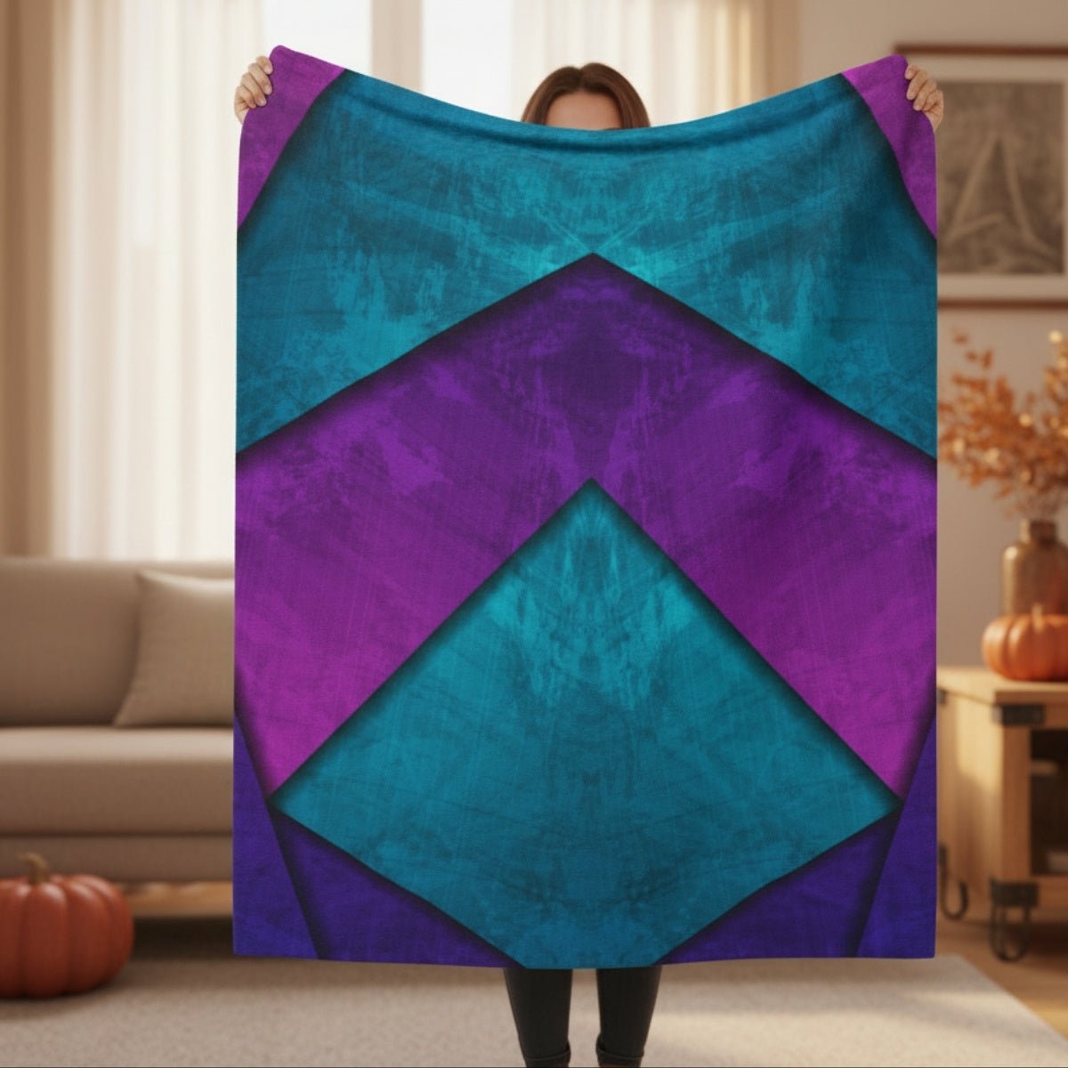 "Cobalt Ancients" Plush Blanket - Winsome Realms
