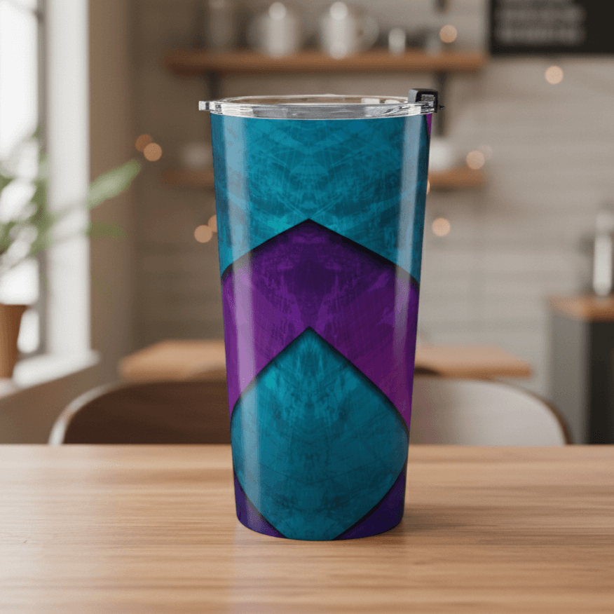 "Cobalt Temple" 20oz Insulated Tumbler - Winsome Realms