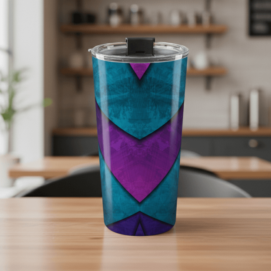 "Cobalt Temple" 20oz Insulated Tumbler - Winsome Realms